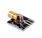 2pcs/lot KY-008 3pin 650nm Red Laser Transmitter Dot Diode Copper Head Module for arduino DIY Kit