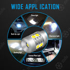 Stella 2pcs 9-46V T10 LED W5W 3000k Warm White 4300K Nature White 6000K Cold White High Bright Lamp Canbus Bulb 9SMD 3030 Chip