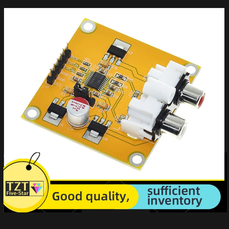 1/3PCS PCM5102 PCM5102A DAC Decoder Board I2S Input 32Bit 384K for Red Core Player Supports I2S Format/Left Justified