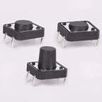 10pcs 12x12 Tact Switch Vertical 12*12*4.3/4.5/5/6/7/8/9/10/11/12/13mm Micro 4Pin Self-Reset Electronic Push Button Interruptor