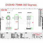 NEW OV2640 Camera Module for ESP32 CAM Camera Module 2MP 222 200 180 66 120 160 Degree 650nm 850nm Night Vision DVP 24PIN 0.5MM