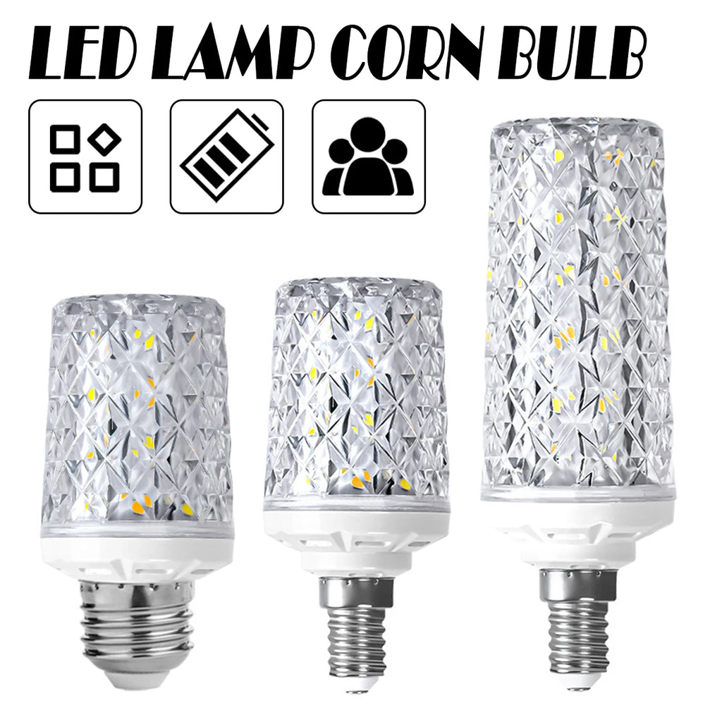 E14 E27 Led Corn Bulb 24W 30W 40W 50W Lamp Chandelier Decorative Living Light SMD5730 Chip Small Warm Replace Halogen Home Room
