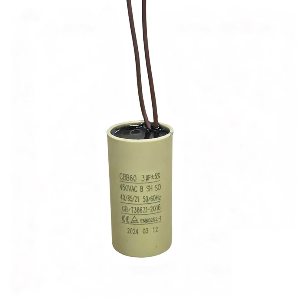 CBB60 Capacitor For Circulating Water Pump Hanging Fireplace 2.5uF Capacitor For Air Compressors Pressure Washers