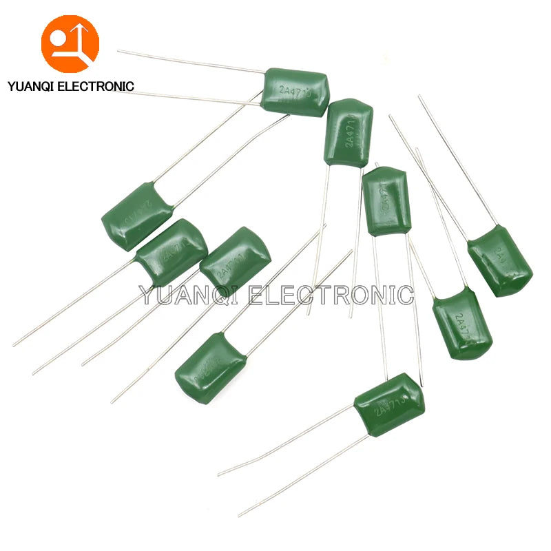 180pcs=18value*10pcs Polyester film capacitor Assorted Kit contains 2A104J 2A332J 2A472J 2A103J 2A333J 2A473J 2A563J 2A223J