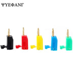 10pcs 2mm Stackable Banana Plug Gold Plated Copper Mini Connector with 2mm Socket Jack Welded/soldered 30V/10A