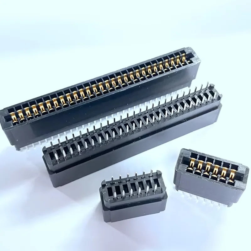5PCS 2.54mm Pitch 4P6P8P10P12P14P16P18P50P56P-84P Edge Card Connector Slot Bus Socket Gold Finger Socket PCB Board Straight Pin