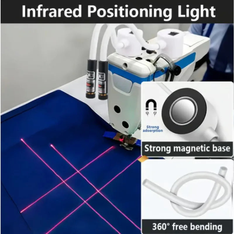 USB Red/Green Laser Positioning Light Infrared Working Lamp Cutting with Magnetic Base DC5V Line/Cross/dot Sewing Machine Supply