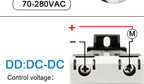 LCTC SSR 10A25a40a60A80A100A120A Solid State Relay with Radiator DC-AC AC-AC DC-DC DIN Rail Zero-crossing Relays
