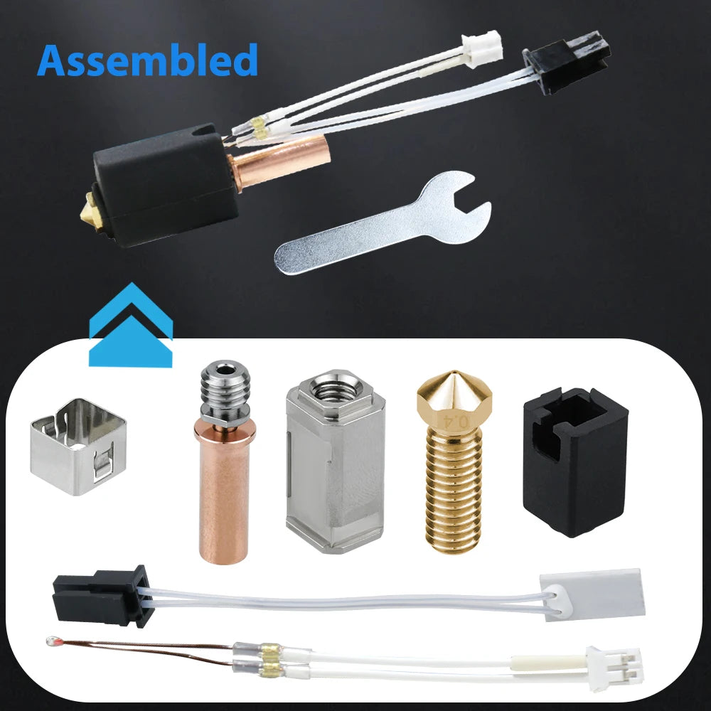 Upgrades for Anycubic Kobra 2 Hotend Kit Thermistor Heater Cartridge 0.4mm Print Hot End for Kobra2 Plus Neo Kobra 2 3D Printer