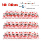 100/500/1000PCS Waterproof AWG22-18 Red Solder Seal Sleeve Splice Terminals Copper Heat Shrink Electrical Wire Butt Connectors
