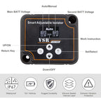 12V 140A Adjustable Dual Battery Isolator LCD Display Voltage Sensitive Split Charge Relay Voltage Setting VSR for Camper Car RV