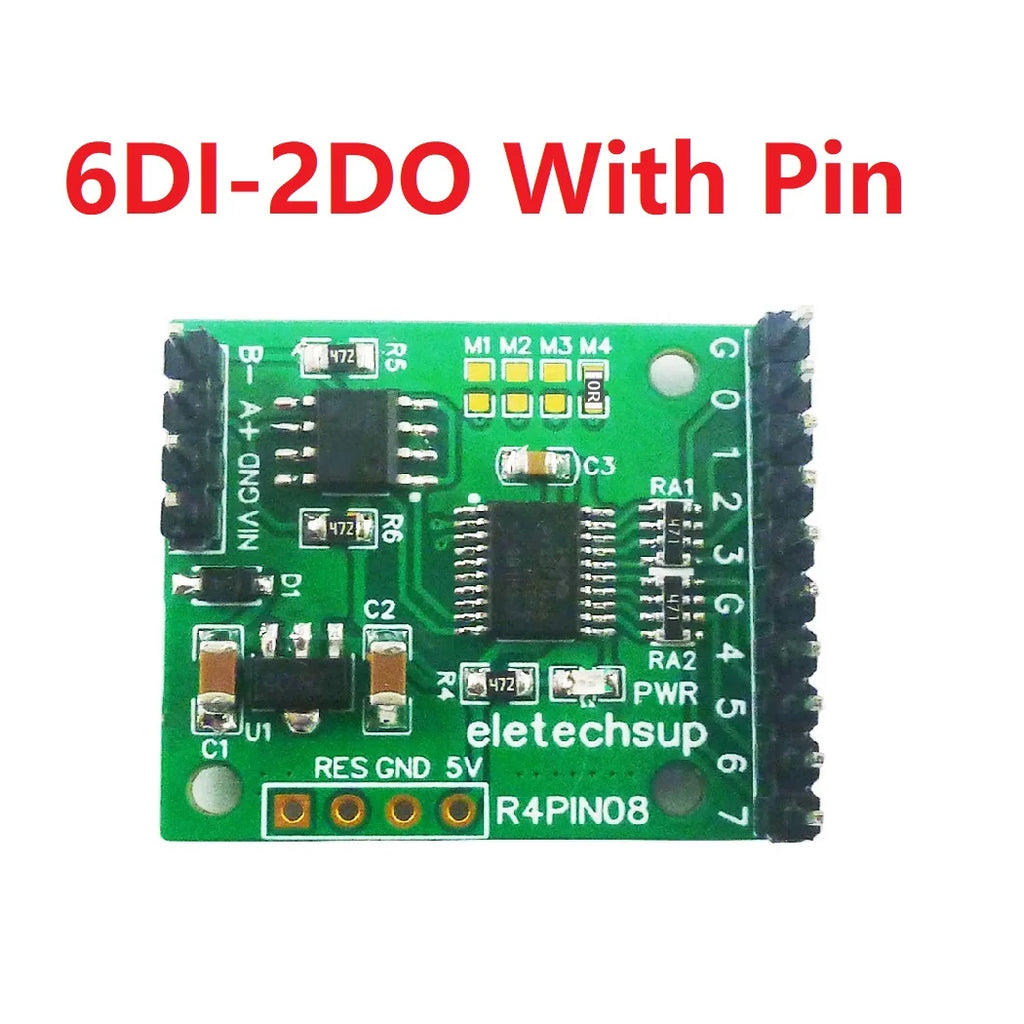 DC 5V 12V 24V 8DI/8DO/4DI-4DO/2DI-6DO/6DI-2DO RS485 Bus Core Board for Raspberry Pi Arduino ESP32 PLC Network Control