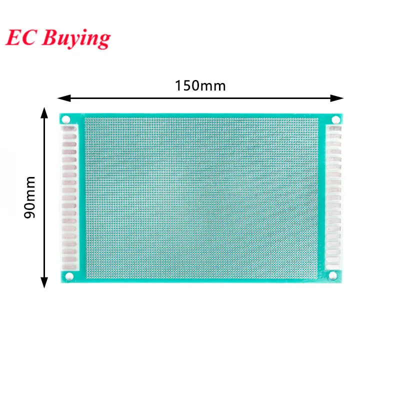 9x15cm Double Side Prototype PCB DIY Universal Printed Circuit Board 1.27mm 9*15cm Electronic Prototyping Copper Plate Protoboar