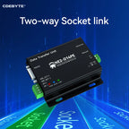 RS485/RS232/RS422 to Ethernet Serial Server Modbus Gateway POE Power Supply MQTT CDEBYTE NE2-D14PE Power and Signal Isolation