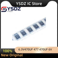 Original 50pcs/ 6.3V470UF 477 470UF 6V D7343 PS3 D Tantalum Capacitor