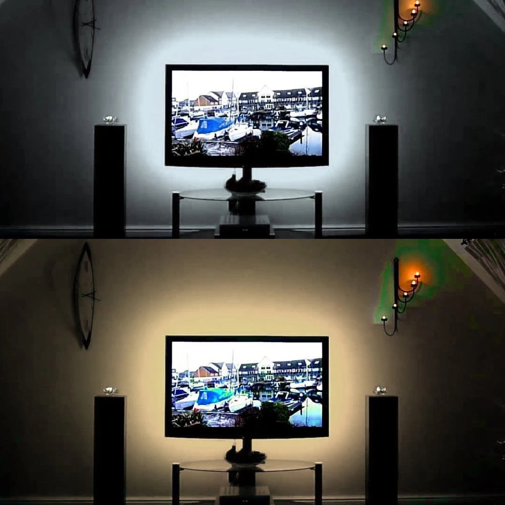 DC 5V USB LED Strips 2835 Diode Tape LED Ribbon Light TV Mirror Backlight Lighting Room Decor Lamp LED String Light 1M-5M