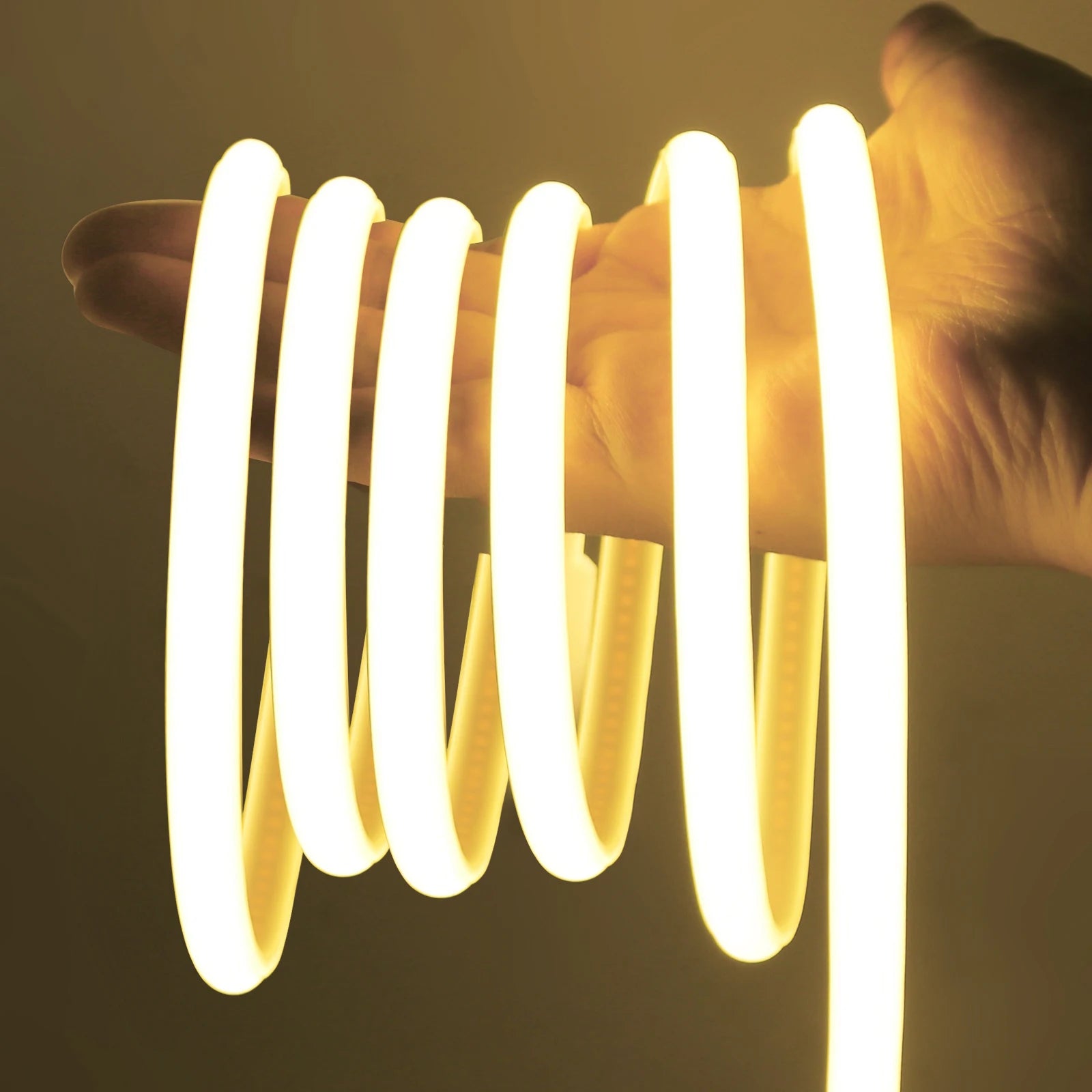 High Bright 220V 230V COB LED Milky Neon Strip Lights 288LEDs/M 3000K 4500K 6000K Waterproof Super Flexible Ribbon Tape 1-100M