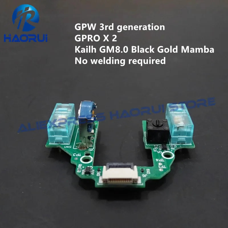 Latest GPW 3 Mouse PCB Board Micro Switch Button for Logitech G Pro X Superlight 2 Welding Free Motherboard Microswitch Encoder