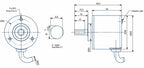 Rotary Absolute Encoder Magnetic Single Multiturn Angle Sensor CAN RS485 Power Off Memory High Precision Durable Versatile