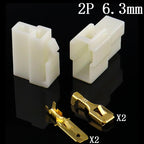 1Set 6.3mm 1/2/3/4/6/8/12P/14 pin Automotive 6.3 Electrical wire Connector Male Female cable terminal plug Kits ebike car