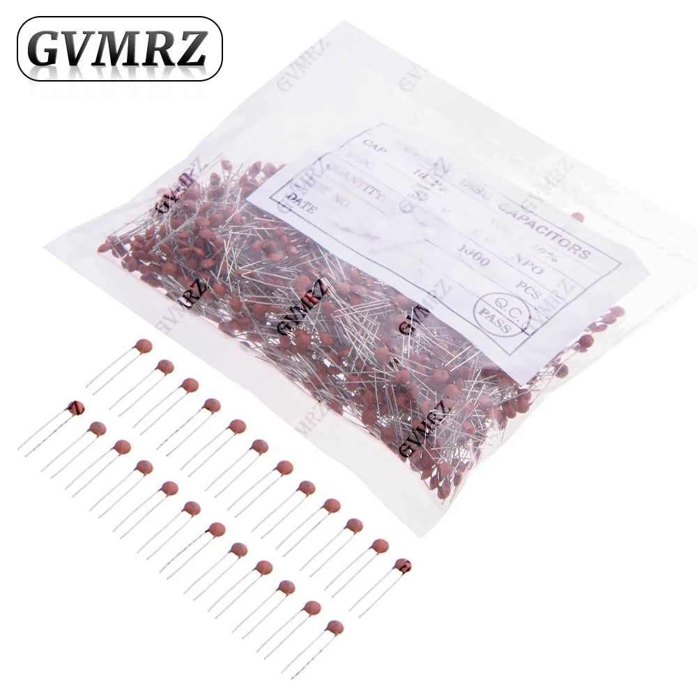 100PCS/1000PCS 50V Ceramic Disc Capacitor Radial Lead Multiple Capacitance Options