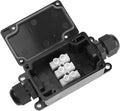 3pcs 2Way IP65 Waterproof Outdoor Junction Box 450V17.5A PG9 for Outdoor Underground Cable Line Power Cord Connector Protection