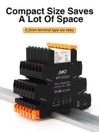 Din Rail Slim Relay Module 41F-1Z-C4-1 Integrated PCB Mount Power Relay With Relay Holder  Relay Socket 6.2mm