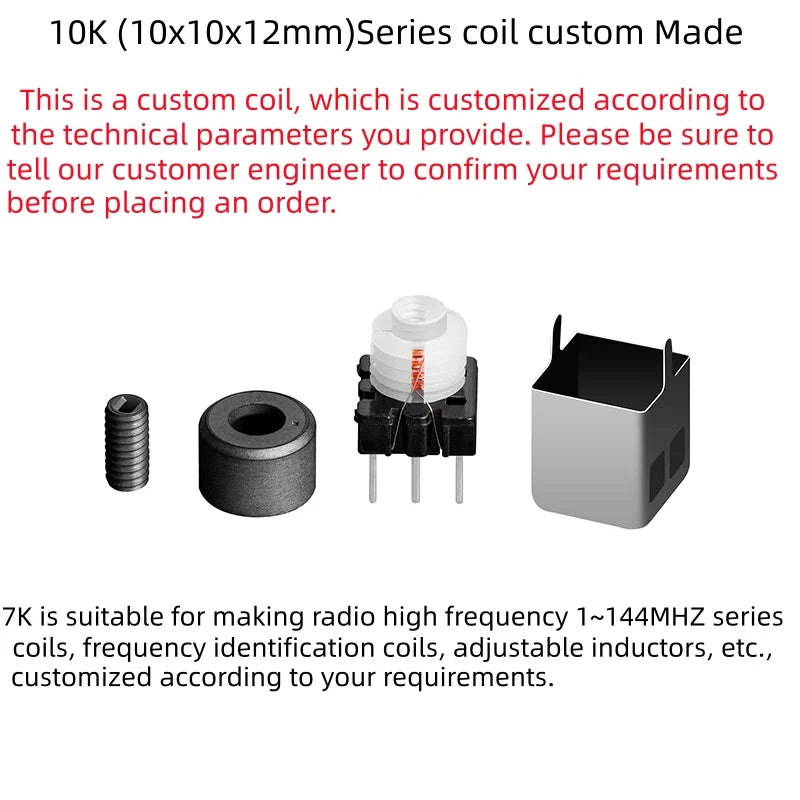 Adjustable Inductor OSC Coil Frequency Discrimination HAM FCZ AM ITF Intermediate Frequency Transformer Custom for Electronics