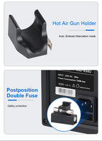 858D SMD Rework Station Hot Air Gun Digital Temperature Controlled Hot Air Solder Soldering Stations