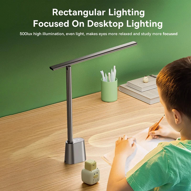Baseus Desk Lamp 180° Foldable LED Table Lamp Rechargeable Auto Dimming Smart Eye Protection Study Reading Room Night Light Lamp