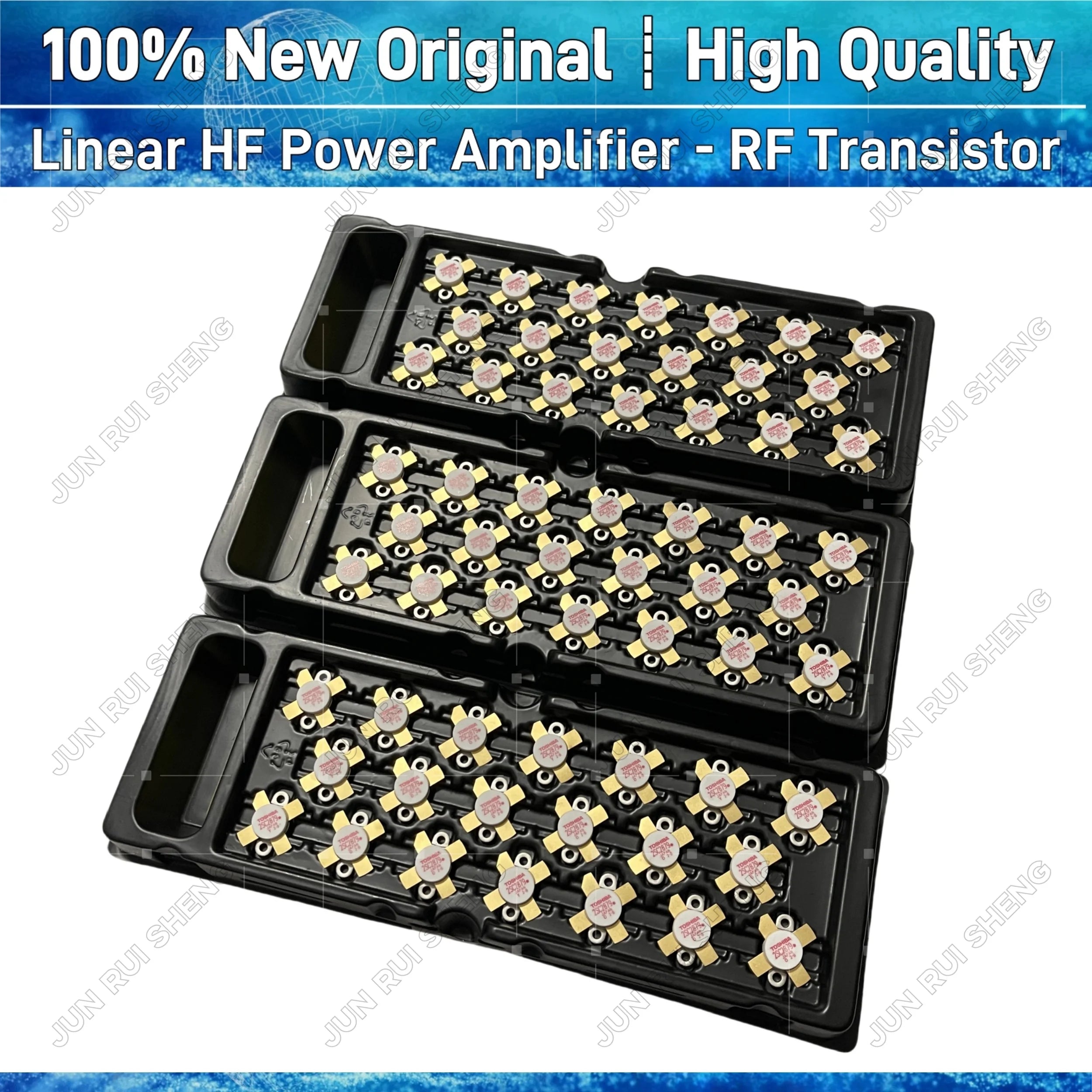 Original TOSHIBA 2SC2879 RF Transistor HF Power Amplifier Radio Kit 2SC2879A/C 250W 30mhz SSB Linear NPN MOSFET VHF Module TO-59