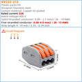 Compact Quick Plug-in Terminal for Cable Connectors, 30/50/100 Piece Terminal Orange Home Wiring Module Paralleling Device