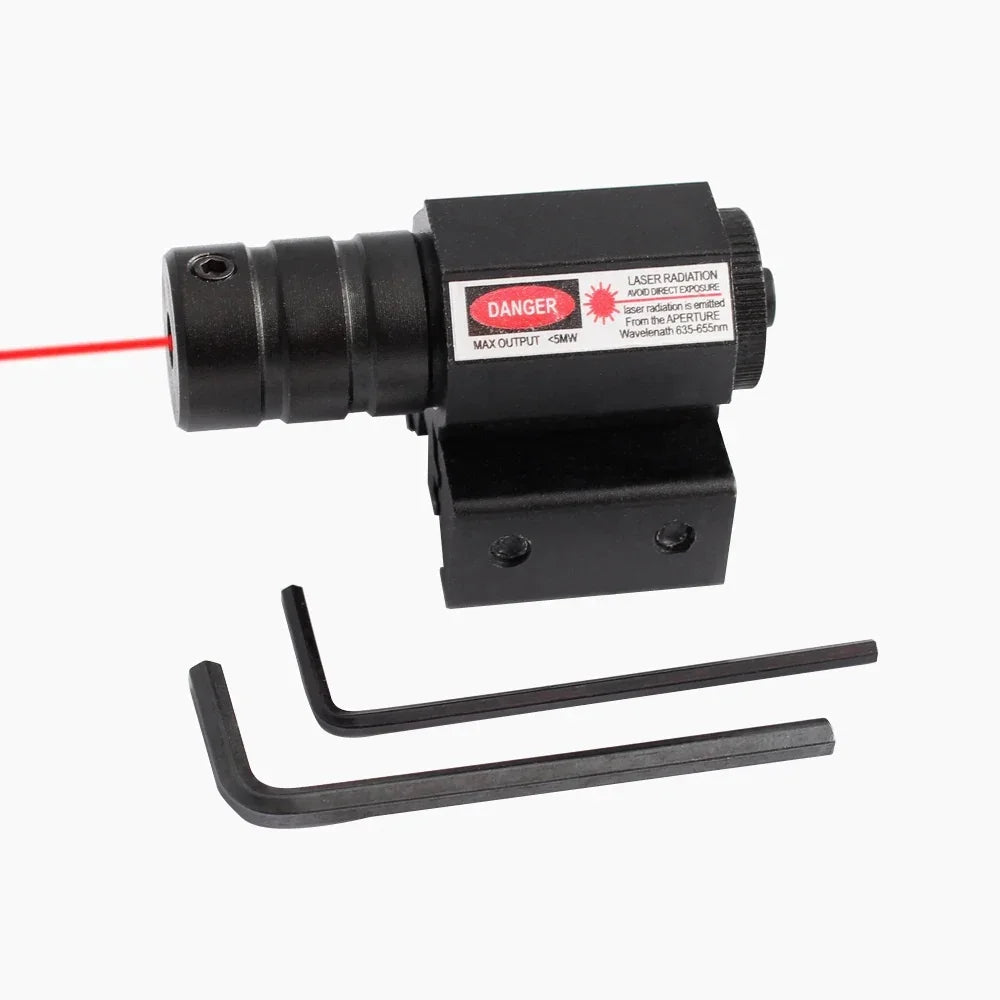 Mini Laser Pointer Red Dot Laser Sight with 635-655nm Adjustable 11mm/20mm Rail Mount Toy Gun Pistol Laser Sight
