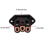 3 Pin AC Power Plug Connector IEC Inlet Socket Consumer Electronics DIY HIFI Amplifier Electrical Audio Interface Panel Mount