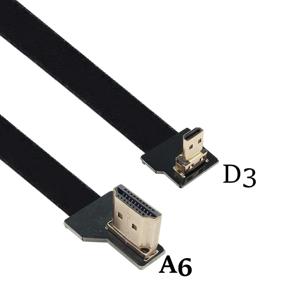 Camera 0.05M-1M FPC flexible cable drone aerial photo transmission FPV Micro HDMI to HDMI HD cable