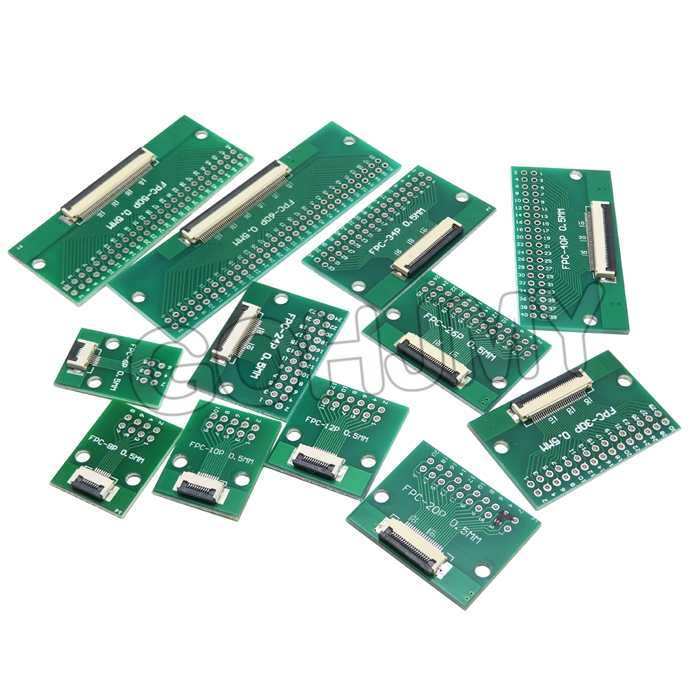 FPC FFC 0.5MM Pitch For cable transfer Conversion board DIY PCB board  6P/8P/10P/20P/30P/40P/60P
