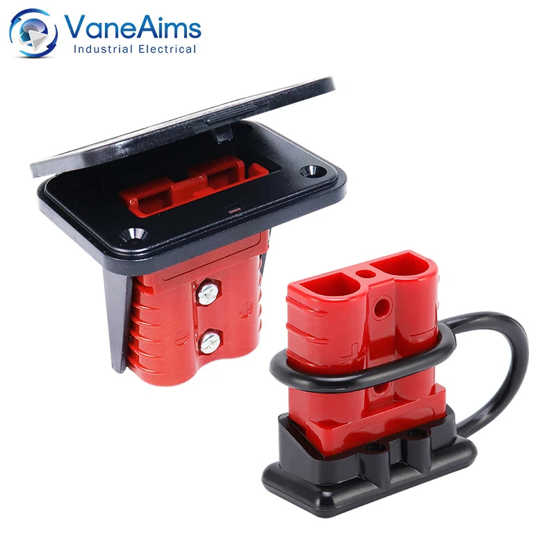 2pcs 50A 120A 175A 2P Quick Plug Forklift Battery Power Connector 600V Car Battery Charging Electrical Cable Wire Connectors
