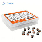 130PCS CD54 Power Inductor Kit 13 Values, Non-Shielded Wire Wound SMD 2.2uH~680uH Inductor Assortment Set for DC-DC Converter
