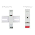 GRM8-01 Impulse Relay 35mm DIN Rail Mount AC/DC12-240V Electronic Impulse Relay 90*18*64mm Impulse Latching Relay
