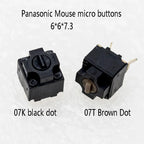 1/2/5/10pcs 2P Original Mouse Square Micro Switch Button Mouse Micro Bottons 2pin 2 Feet 07T 07K For P-anasonic Panasonic IO1.1