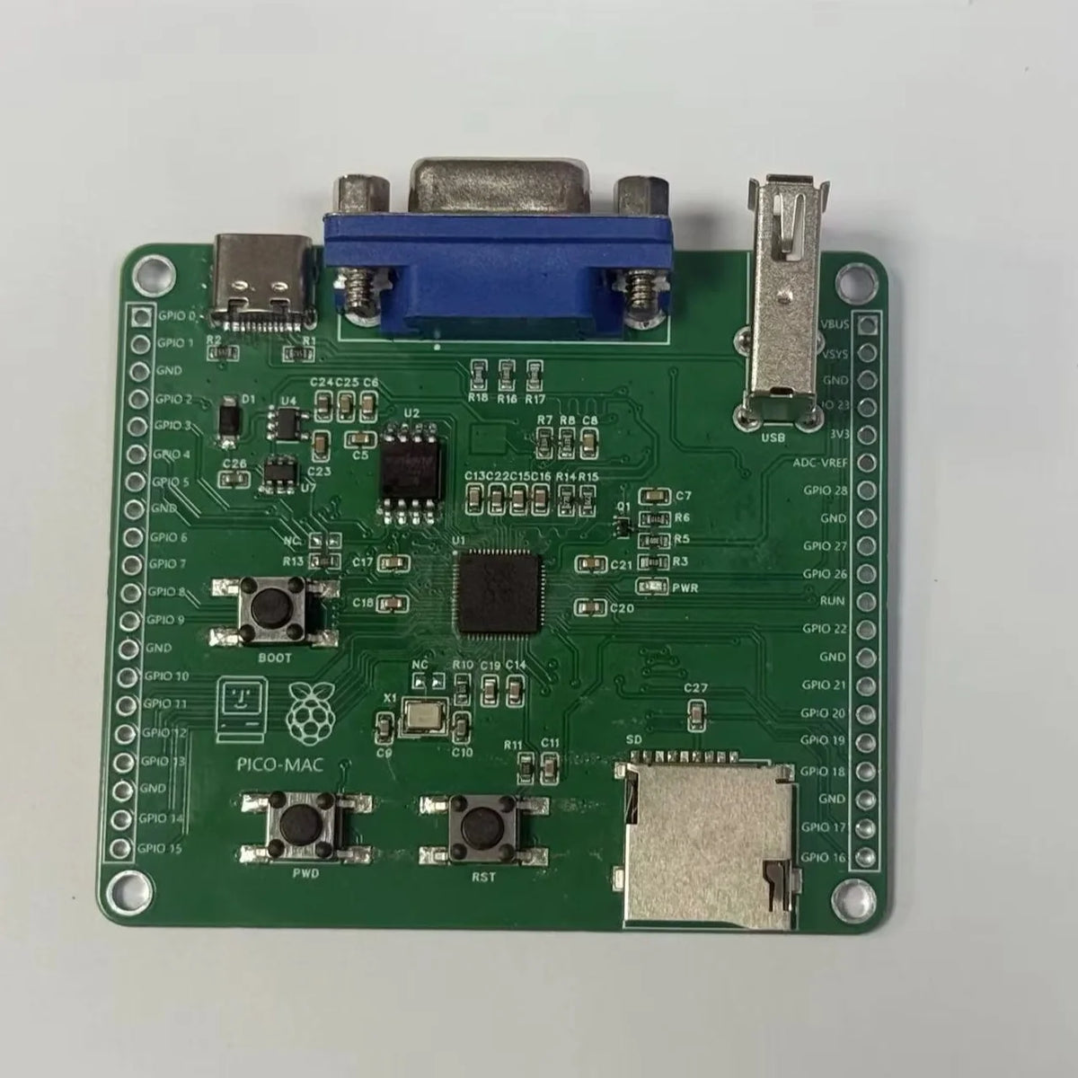 DIY Pico-Mac Retro Computer Kit - Open Source Mac 128K Emulator Based on Raspberry Pi RP2040, Supports VGA & USB