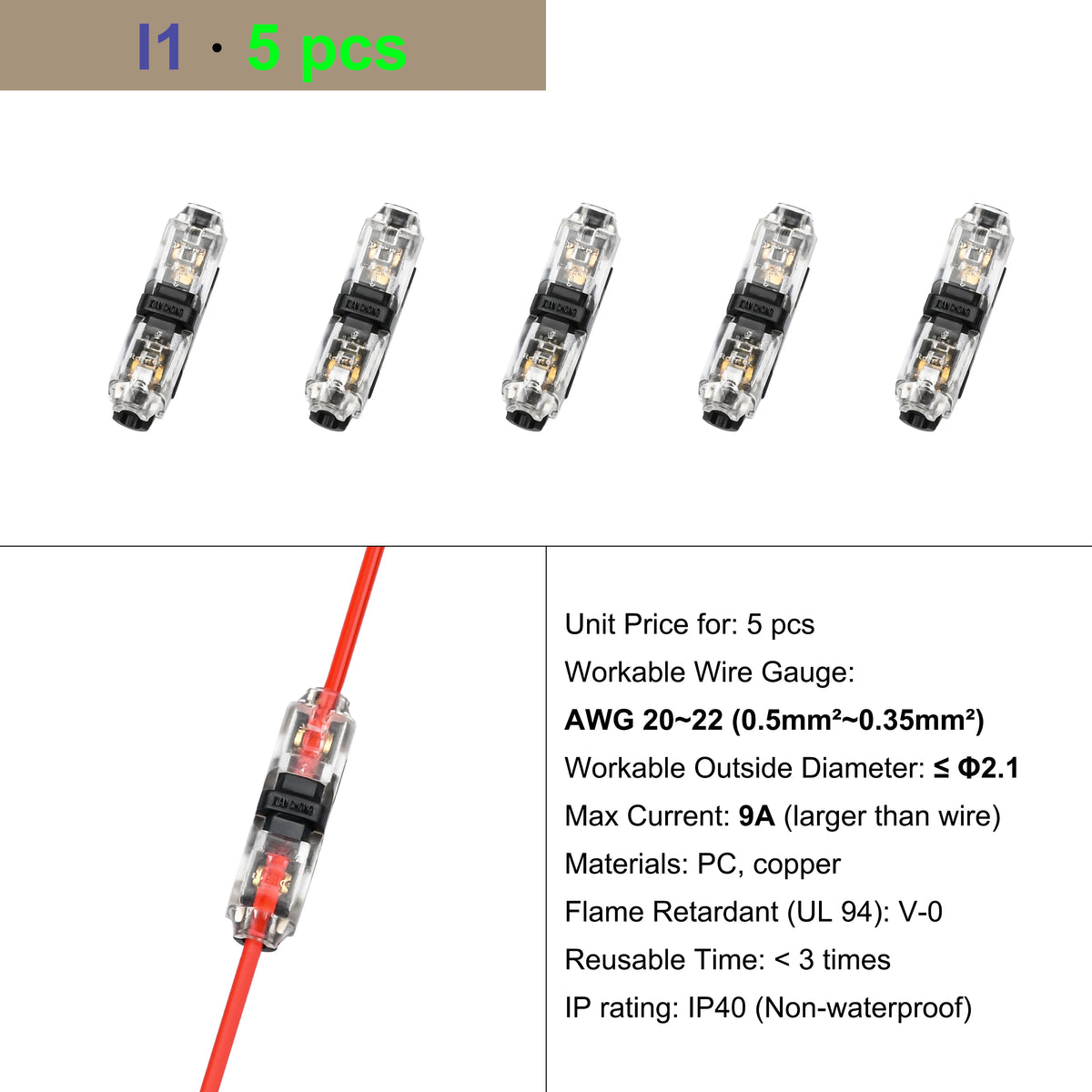 Cable Terminal Electric Wire Connector Clamp Block Quick Splice Scotch Lock Crimp for LED Car Wiring Joint Kit Tool Accessories