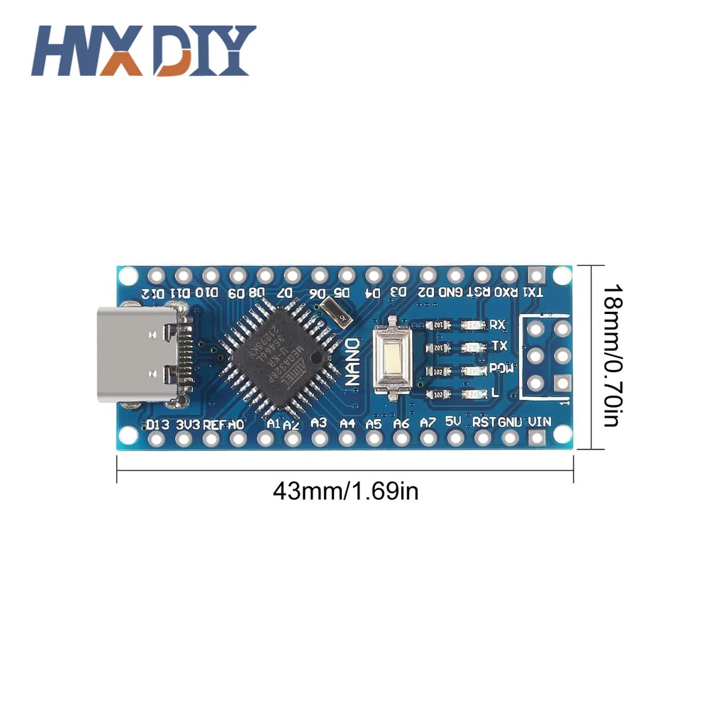 1-10pcs For Nano V3.0 Micro Controller Module ATmega328P Module Nano Board CH340 USB Cable Compatible with Arduino Nano V3.0