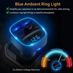 Dual USB Car FM Transmitter Bluetooth Handsfree Car Charger LED Digital Display Wireless Music Receiver Adapter Car Accessories