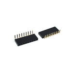 10Pcs 2.54mm Pitch Right Angle Single Row Female Pin Header Strip Socket PCB Board Connector 2~40Pin Stright Pinheader Adapter