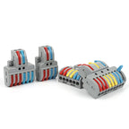 5PCS Wire Connector Multicolour Lever Push-in Electrical Cable Home Connectors LED Junction Box Universal Compact Terminal Block