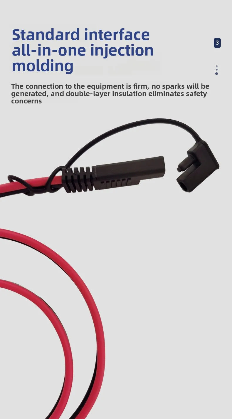 12awg 1m XT60 Female Connector To SAE with Dust Cap Connection Cable XT60 Banana Plug Cable Sae