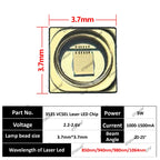 SMD 3535 IR Led Diode Laser Infrared Vcsel Lamp Beads 3W 850nm 940nm 980nm 1064nm 5W 808nm Optical Wafer Heating Medical Beauty