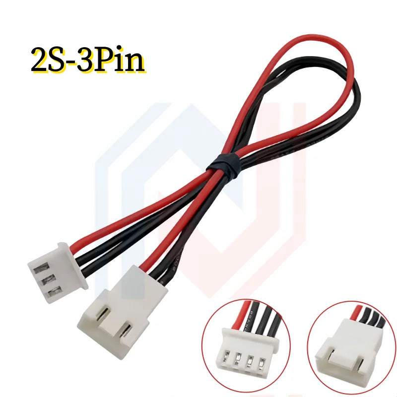 JST XH 2.54mm Pitch 2s/3s/4s/5s/6s/7s/8s 22AWG Silicone Wire Lipo Balance Wires Extension Cable Connector XH2.54 Male to Female