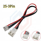 JST XH 2.54mm Pitch 2s/3s/4s/5s/6s/7s/8s 22AWG Silicone Wire Lipo Balance Wires Extension Cable Connector XH2.54 Male to Female